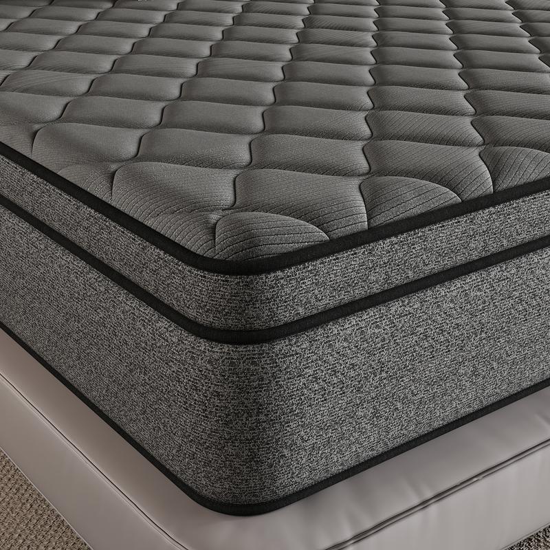 mattress Comfortable Sleep Solution 10"/12"/14" Hybrid Mattress with Gel Memory Foam & Individually Wrapped Coils for Medium Firmness Cool Sleep Support Fits Twin Full Queen King Sizes