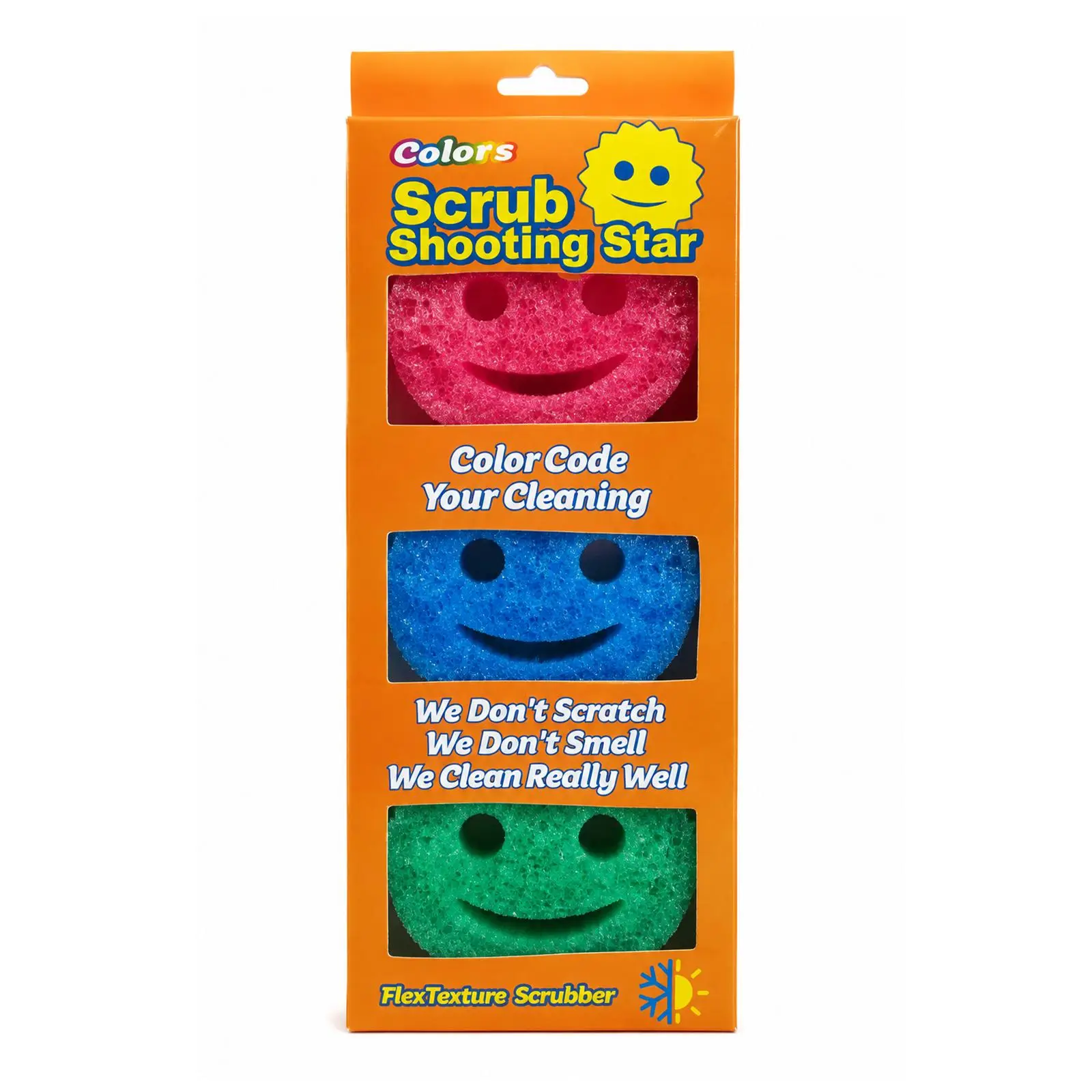 3 Pack Kitchen Sponges, Dish Sponges for Scrubbing, Non-Scratch Cleaning Sponges for Washing Dishes, Bathroom & Multi-Surface Cleaning