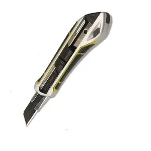 18mm Heavy-Duty Utility Knife (MXP-AL) - Multi-Purpose No-Slip Grip Precision Knife w/All Aluminum Handle & Snap-Off Blade, Replacement Blades: Any 18mm Blade