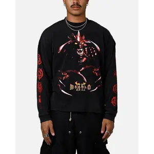 73Studio X Diablo II Halloween Evil Has Survive Long Sleeve T-Shirt Black