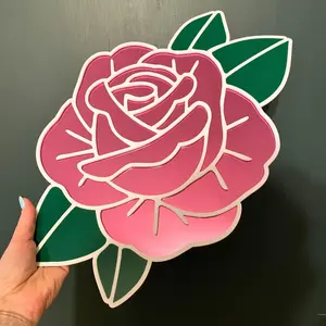Pink Rose Mirror Pink Rose Mirror