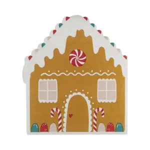 Gingerbread House Shaped Guest Towel Napkin