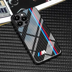 M Pattern hd Glass phone case for iPhone 16ProMax 15 14 13 12 11 Plus cases camera full protector fashion high quality design fingerprint resistant gift anti drop durable