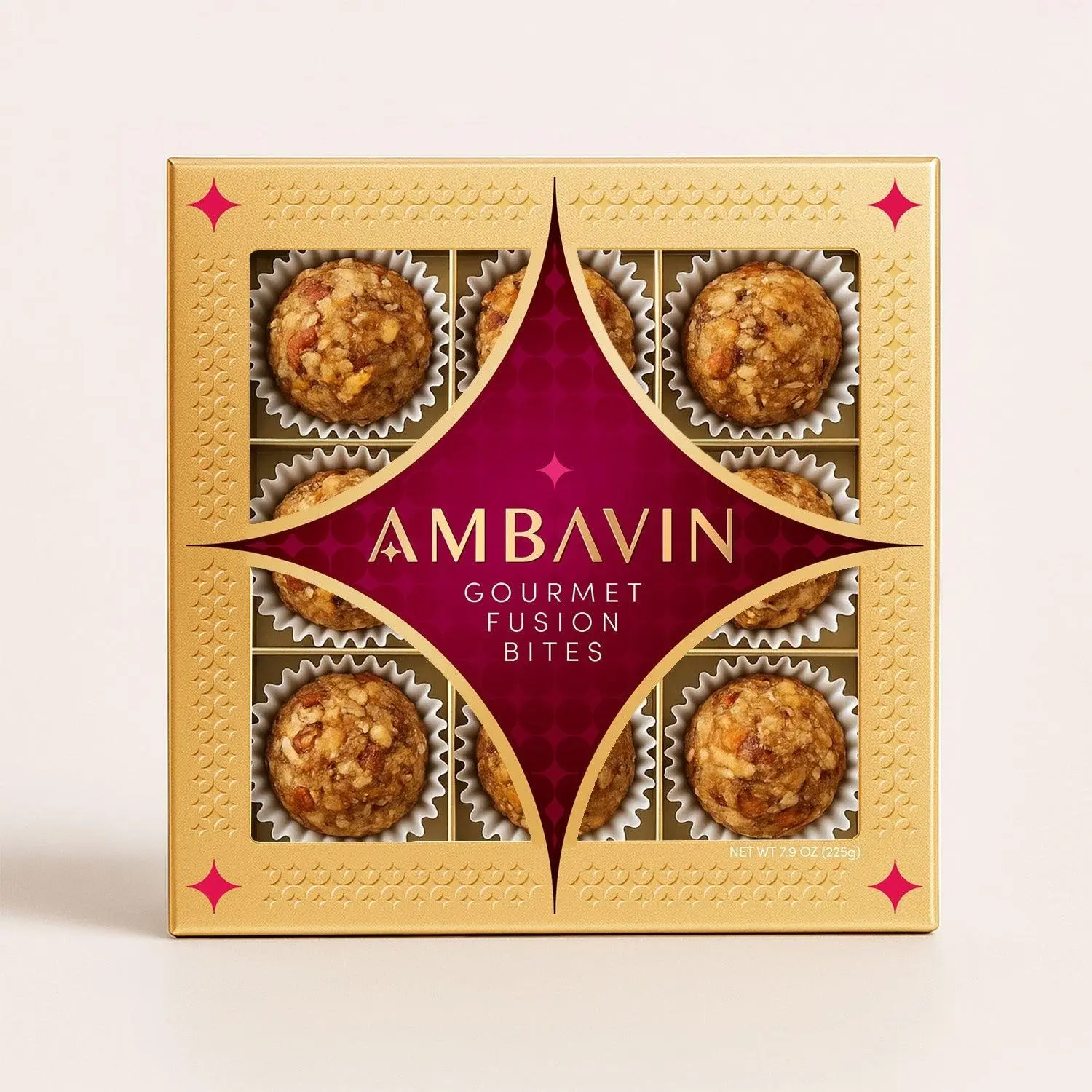 Gourmet Fusion Bites — Signature Gold Box (9 Pieces, 225g)