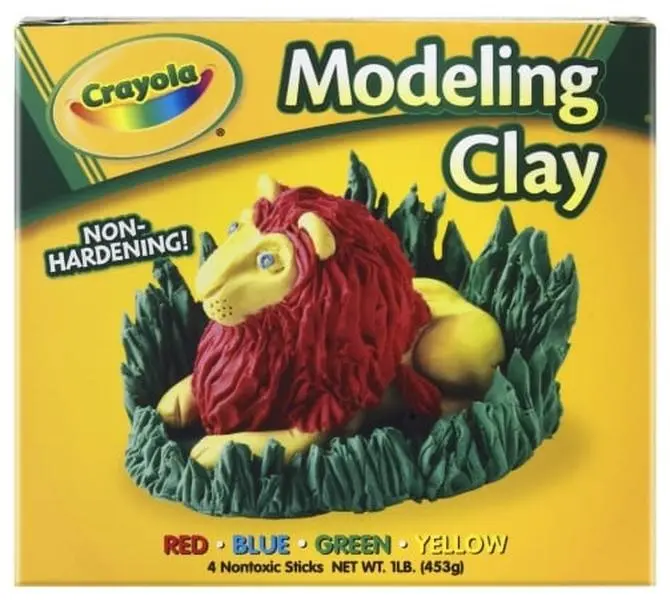 Crayola Modeling Clay - 4 Count Assorted Colors, Individually Wrapped, for Children's Creative Play & Kids Craft Time (Model 57-0300)