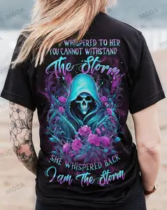 Chaosmoda Generation X The Storm She Whispered Back I Am The Storm Custom Year Skull T-shirt