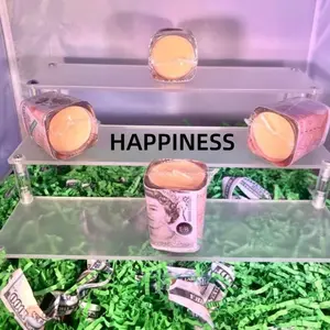 Happiness Joss Candle - Orange, Lemon, Lime & Grapefruit Freshener - Decorative Candle for Home Decoration - Ornaments