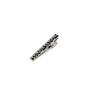 Black & Silver Tie Clip