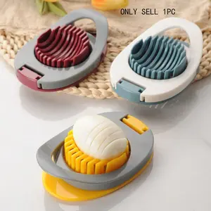 Creative Egg Slicer, Stainless Steel Wire Steamed Egg Cutter Egg Cracker Tool, Lunch Meat Slicer, Random Color, Kitchen Gadget, Utensils, Easy to Use