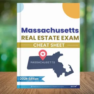 Massachusetts Real Estate Exam Cheat Sheet  State-Specific • 10-Page Saddle-Stitch Booklet