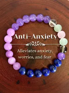 Healing Stone Bracelet, Energy Healing Bracelet, Bohemian Style Crystal Bracelet, Elastic Cord Bracelet, Protection Crystal Bracelet, Boho Stone Bracelet, Daily Spiritual Jewelry