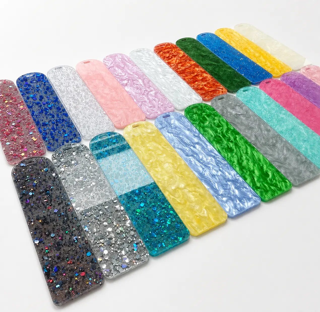 Random 30pcs Acrylic Sticker Bookmark DIY Pendant Ornament summerwins Book Accessories