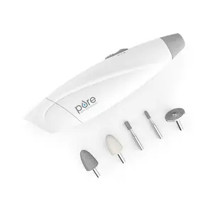 PureNails Express Cordless Manicure and Pedicure System - Portable, Battery-Powered Nail File with 5 Interchangeable Attachments, 2 Speeds and Storage Bag - Ideal for Travel & Home