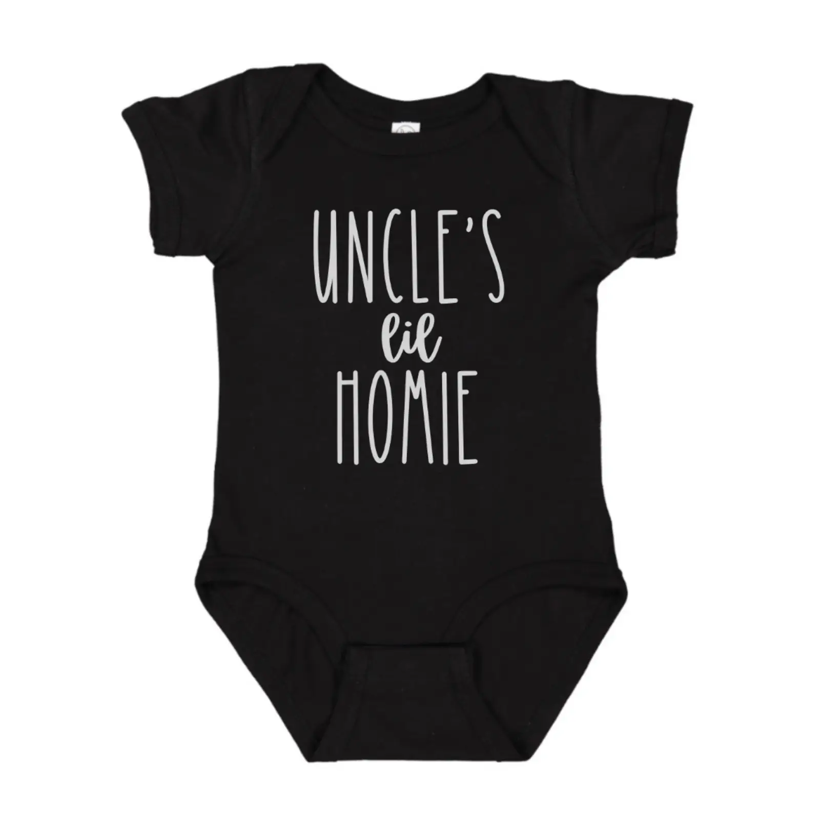 Uncle's Lil Homie Onesie, Newborn Outfit, Custom Baby Shower Gift, Funny Baby Bodysuit, Funny Baby Item