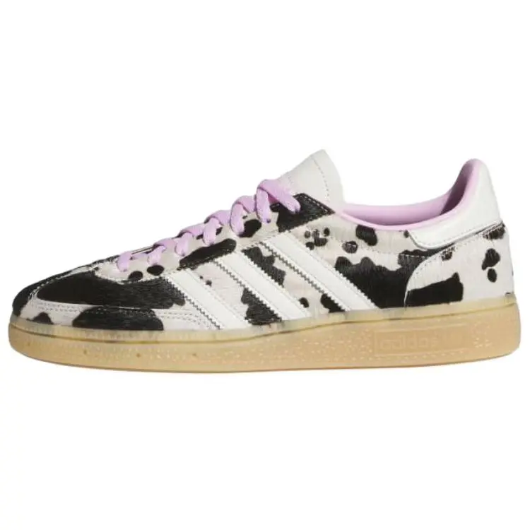 adidas Handball Spezial Cow Print Bliss Lilac (Women's), Shoe, Sneaker, Sports Shoes, Footwear, Athletic, Training, Animal Print, Handball‑Ready Fit