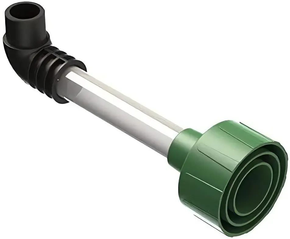 AC Condensate Drain Vacuum Attachment, Clear See-Through Tube Shop Vac Adapter for Air Conditioner Drain Clog Cleaning