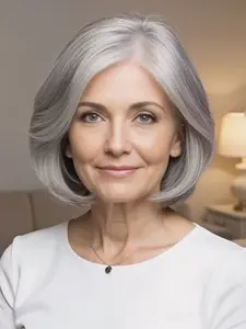 Women's 14 Inch Black Short Curly Bob Wigs for Summer 2024, Gorgeous Fluffy Wigs without Bangs, Synthetic Wigs for Party, Daily Use