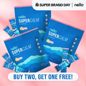 Supercalm Travel Packets Bundle (3-Pack): Calming Drink Mix with KSM-66 Ashwagandha, Vitamin D3, Magnesium & L-Theanine – Supports Cortisol Balance, Mood & Sleep, Helps Manage Occasional Stress – Supplement