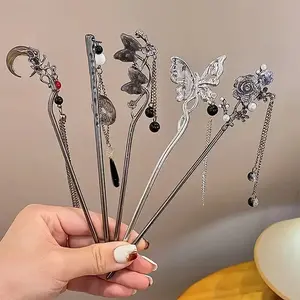 6pcs Classic Retro Metal Hair Pins, Stylish and Elegant Women's Accessories, Perfect Gift for Valentine's Day and Parties