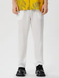 INCERUN Men's Casual Simple Elastic Waist Straight Pants, Pure Color Long Trousers for Daily Wear, Comfortable and Stylish, Menswear, Casual Comfy Elastic