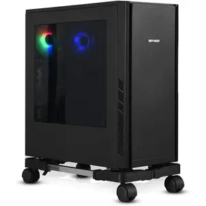 Tower Stand, Adjustable Mobile CPU Stand with Rolling Caster Wheels,  PC Tower Stand Holder for Floor Carpet Gaming PC Case