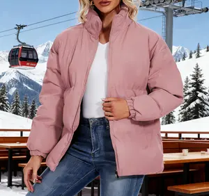 Neineiwu Women's Warm Lightweight Puffer Jacket ZipUp Loose Fit With Pockets For Winter Fashion Streetwear2025 Thanksgiving and Christmas Costumes