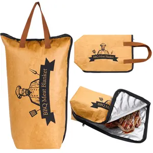 Insulated BBQ Meat Resting Bag Wide Mouth Portable Grill Accessory Perfect Storage Holder For Brisket Beef Turkey Pork Ideal Grilling Gift For Men-MM1