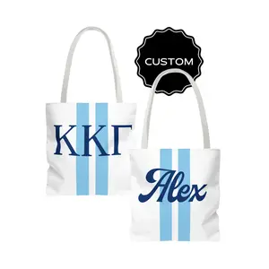 Kappa Kappa Gamma Personalized Stripe Tote Bag