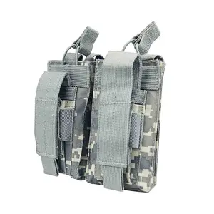 Open Top Bungee Cord Double .223/5.56  And  Hook and Loop Fastner Pistol Mag Pouch