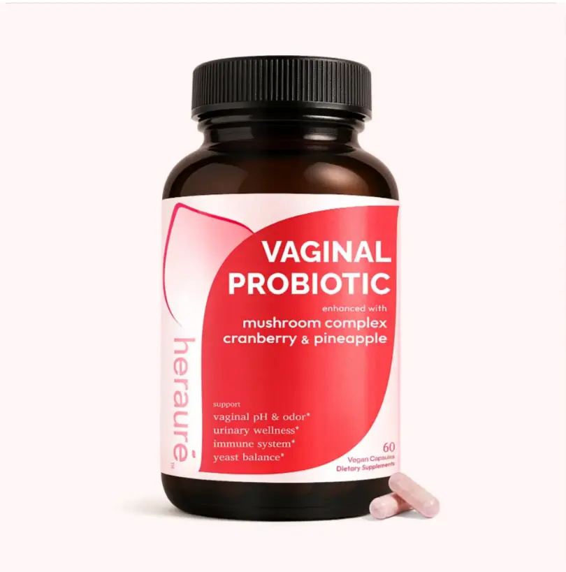 Daily Women Intimate Flora Wellness Probiotic Complex with GOS Prebiotic Mushroom Cranberry Vegan Supplement 60 Capsules