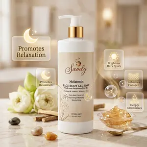 Saody Melatonin Relax Body Gel Soap-Calming Night Shower Gel For deep Relaxation & Soft Skin