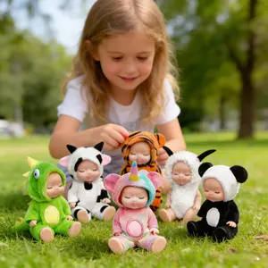 6PCS Set New Sleeping Doll Princess Girl Toy Cute Versatile Outfit Doll for Holiday Parties Perfect Birthday Gift for Boys and Girls Stylish Vinyl Baby Doll 6 Dolls in Box Y2K    fashion doll