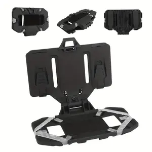 1pc Durable Nylon Tactical Vest Phone Holder - Foldable Chest Mount Compatible with 4.7-6.7 Inch Smartphones, Secure PA Material Handheld Mount for Outdoor Gear, Safety Phone Holder, Multifunctional Tactical Accessory, Stable Phone Holders