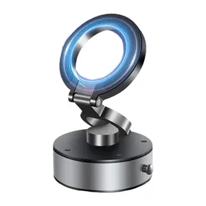 Magnetic Car Phone Holder, Vacuum Adsorption Stable Car Magnetic Folding Holder, 360 Degree Rotation Navigation Phone Holder, Car Phone Mount