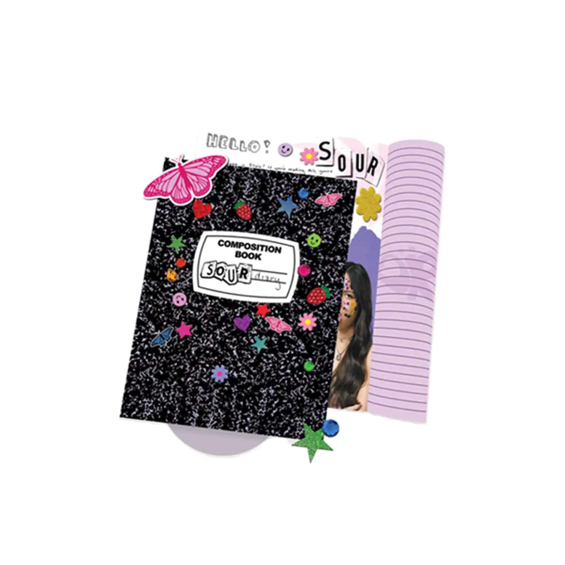 Sour - Exclusive Limited Edition Composition Book Diary + Bonus CD [MP3 CD] Olivia Rodrigo and Various Artists