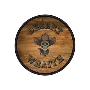 Cowboy Skull Iron-On Patches - Vintage Western Decor, Cool DIY Fashion Embellishments, Unique Gift for Him, Halloween Costume