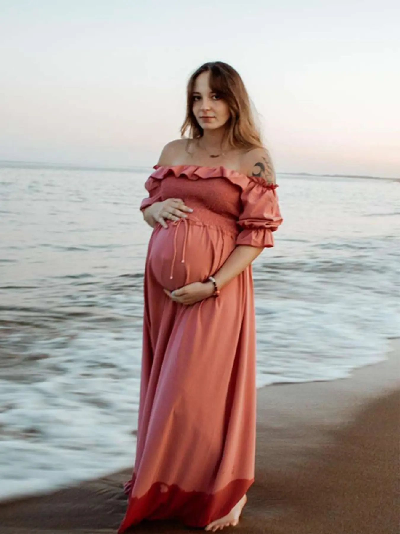 Bohemian Style Flowy Maternity Off-Shoulder Long Dress, Elegant Pregnancy Photography Gown, Comfortable and Stylish, Maternity Clothing, Maternity Outfits, Maternity Dresses, Pregnancy Clothes - TikTok Shop Bohemian Style Flowy Maternity Off-Shoulder Long Dress, Elegant Pregnancy Photography Gown, Comfortable and Stylish, Maternity Clothing, Maternity Outfits, Maternity Dresses, Pregnancy Clothes - TikTok Shop