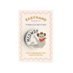 “Meowdy” Pinback Button