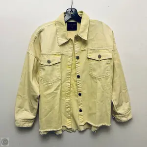 Jacket Denim By Black Label In Yellow, Size: M
