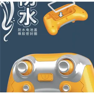 2.4G light spray motorboat double propeller swimming pool remote control boat summer children's water electric toys Remote Control Metal RC Wheel Loader