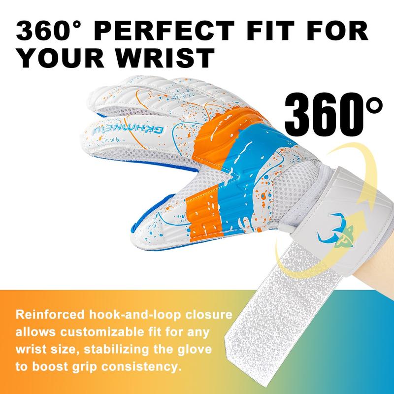 Soccer Goalie Goalkeeper Gloves – Pro-Level Super Superior Grip, Enhanced Finger Protection, Breathable & Durable Comfort for Training, Matches – Youth, Kids, Adult Sizes 6-10