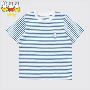 Kawaii Anime Miffy Rabbit T-shirt Fashion Women's Wear, Cartoon Cute and Girlish Pure Cotton Short-sleeved