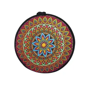 1pcs Mexican Thickened Corn Tortilla Insulated Bag, Pure Cotton Round Bread Carrier, Home Use Takeout Bag, Cross-Border Food Storage