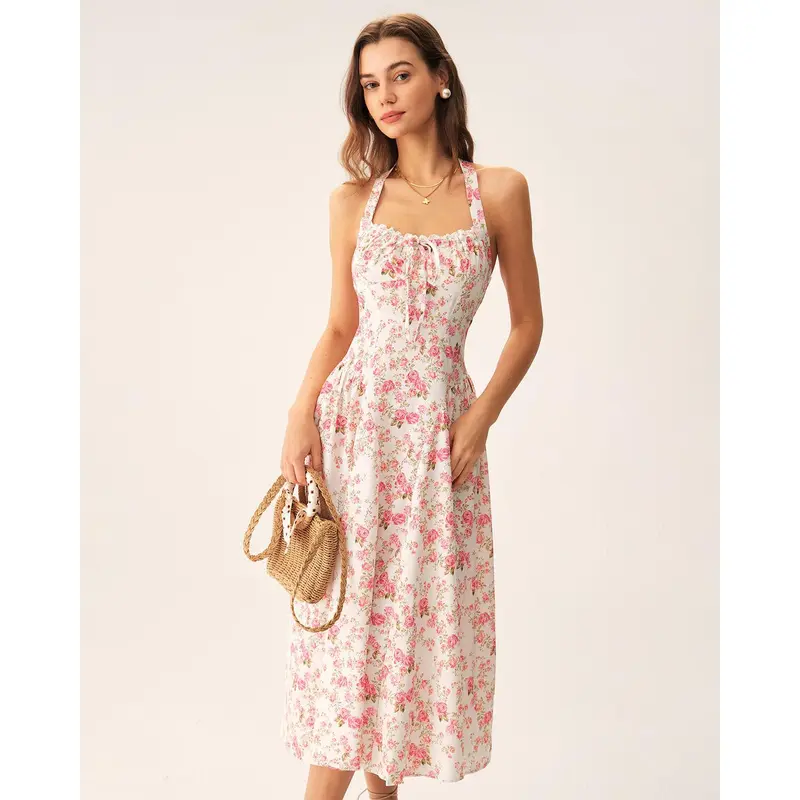 Asos pink midi dress - TikTok Shop