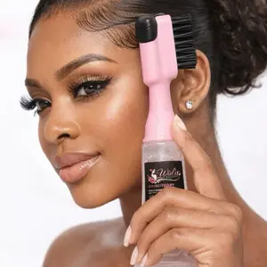 Wid’s Beauty Essentials 3 in 1 Edges Brush Comb Brush Style for Precision Styling Wig Installs Ponytails Lay Firm Bristles