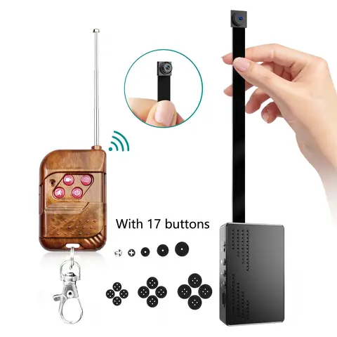 1080P DIY Nanny Recorder with 64GB Memory Card, Motion Detection - Home Camera System, Security Battery Video Surveillance for Indoor Room, Garage, Remote Surveillance Security Camera Wireless Charging Chargeable