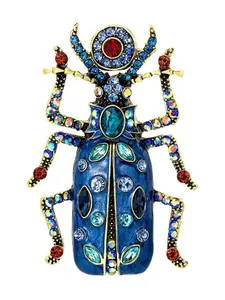 New Insect Series Brooch Alloy Rhinestone Pin, Creative Fashion Accessory, Water Drill Design, Suitable for Women, Durable for Collars Bags Jackets