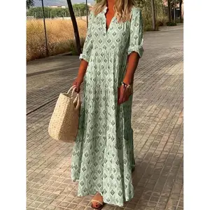 2025 Autumn Winter Stunning Beauty New Vintage Stand Collar Plus Size Loose Long Dress flolux Tie Front Ruffle Hem Cami ody blue eret strawberry gracyn love island sleeve cotton halter string chelly gold fairy elegant maxi High Waist Spaghetti thneed flag