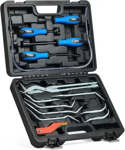 Orion Motor Tech 15 Piece Drum Brake Tool Kit, Brake Drum Tool Kit with Brake Spring Compressors Brake Spring Pliers Drum Brake Adjustment Tool Brake Spring Remover and Installer Brake Lining Gauge, Limited Time Deal