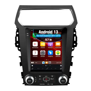Car stereo for Ford Explorer 2011-2019 touch screen has Android Auto Wireless Carplay, Bluetooth WIFI supports GPS Navigation